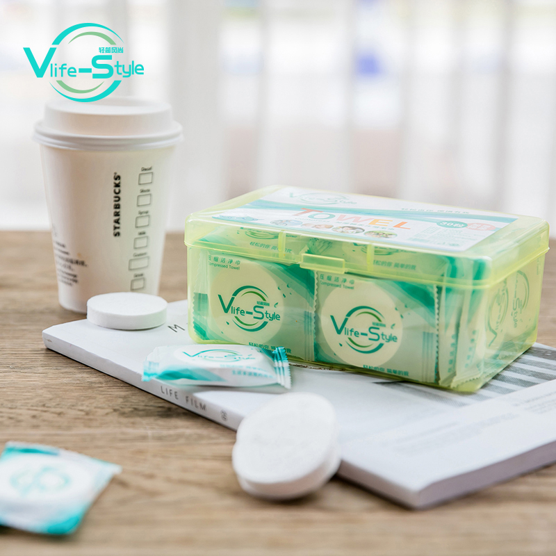 vlifestyle compressed towel travel disposable washcloth pure cotton thickened with increased individual packaging tourism-Taobao