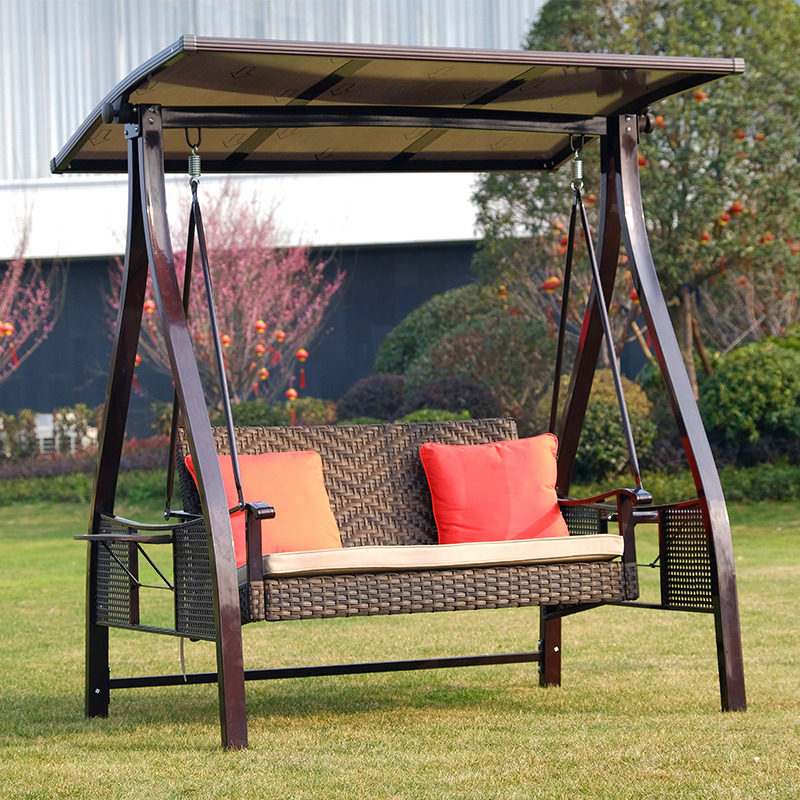 Outdoor Swing Set Yard Garden Garden Casual Rocking Chair Outdoor Double Hanging Chair Balcony Slug swing Chair Home Solar Panels