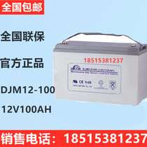 Lishi battery DJM1210012V100AH12V battery battery maintenance-free battery power plant power equipment
