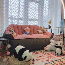 Single sofa Lazy Man Tatami Bean Bag Mesh Red Little Sofa Cushion Bedroom room balcony lying down on the floor Soft bed