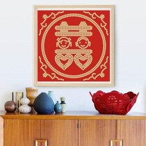 Pentagon coin pendulum happy character template wedding frame money newlywed gift to newlyweds diy handmade wedding supplies