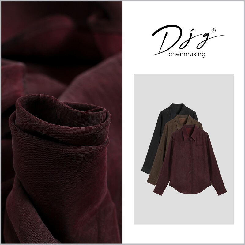 【Heihei Home】Summer New Style Jacquard Crackle Single-Breasted Design Plain Casual Shirt Top