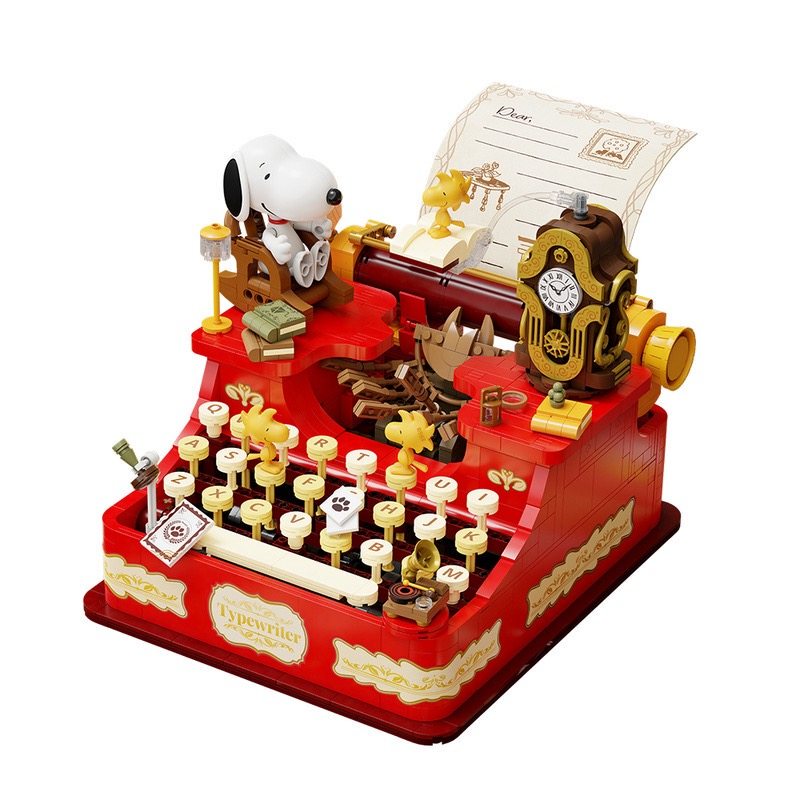 Sam's Purchasing Service: Pinqi Building Blocks 86917 Snoopy Typewriter Toy, Stylish Gift for Students and Children