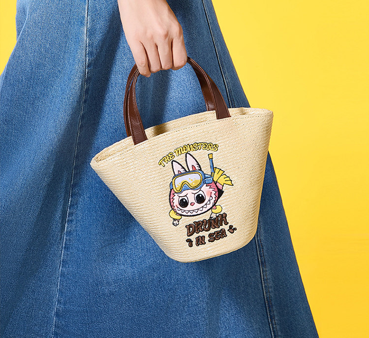 Аниме рюкзак/кошелек/сумка popmart泡泡玛特the monsters 醉爱在海边系列包labubu周边