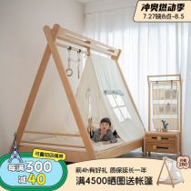 Dream Superman tree house childrens bed tent play bed solid wood multi-functional swing popsicle bed and breakfast childrens room