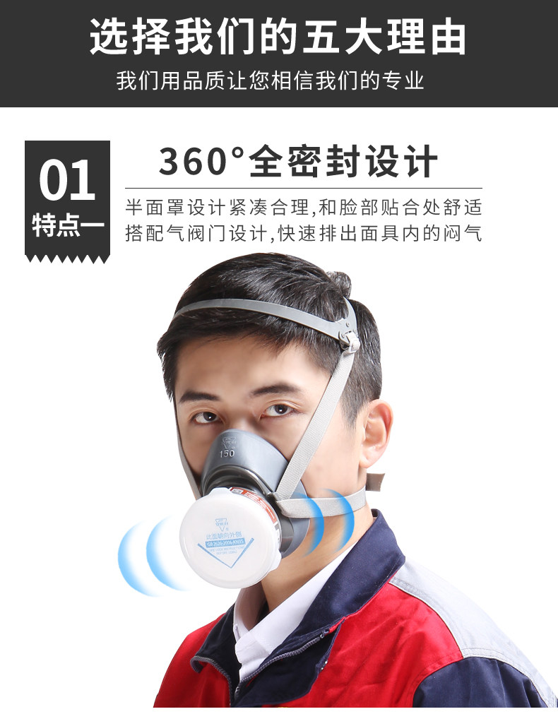 安爽利 KN95级别 工业防毒口罩 图7