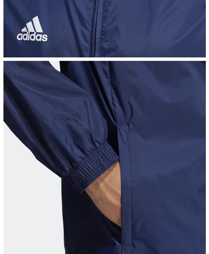Áo khoác Adidas Adidas áo gió core18 áo khoác mới trùm đầu áo khoác mưa thể thao áo khoác thể thao nữ