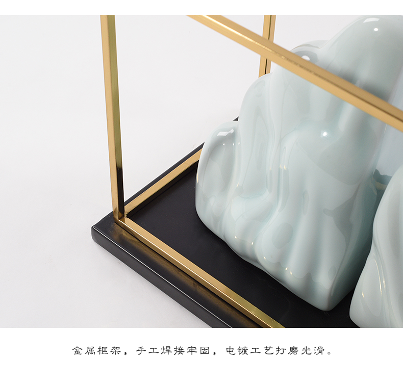 New Chinese style creative ceramic mountain furnishing articles the soft outfit zen floor sample room sitting room porch household act the role ofing is tasted