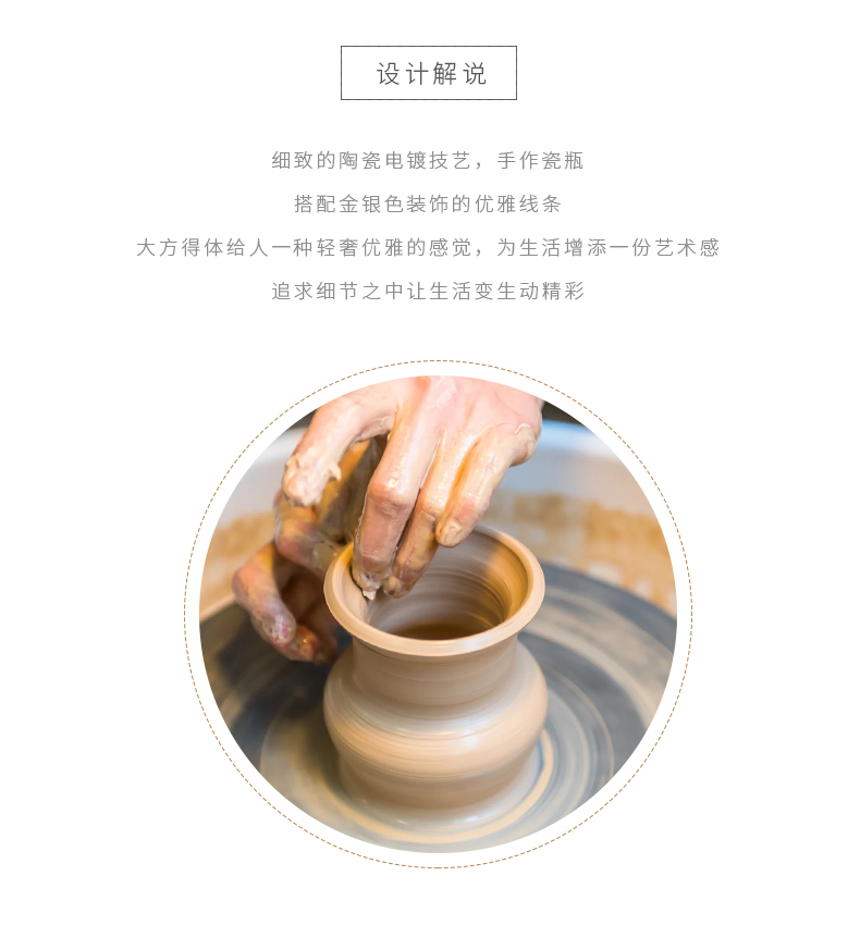 I and contracted manual glaze belly ceramic vase furnishing articles new Chinese flower arranging the sitting room porch canned act the role ofing is tasted