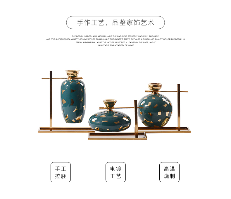 Fine expressions using new classical Chinese flower arranging porcelain ceramic vase furnishing articles of the sitting room TV ark, wine porch soft decoration