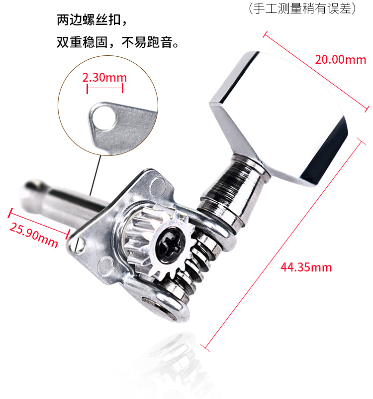 Núm âm thanh dân gian guitar dây xoắn đầu bán kín kim loại đàn guitar đàn guitar sửa chữa các bộ phận xoắn capo đàn guitar