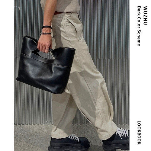 物著 Небольшая дизайнерская весенняя вместительная и большая сумка на одно плечо, сумка через плечо, в корейском стиле