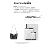 物著 Небольшая дизайнерская весенняя вместительная и большая сумка на одно плечо, сумка через плечо, в корейском стиле