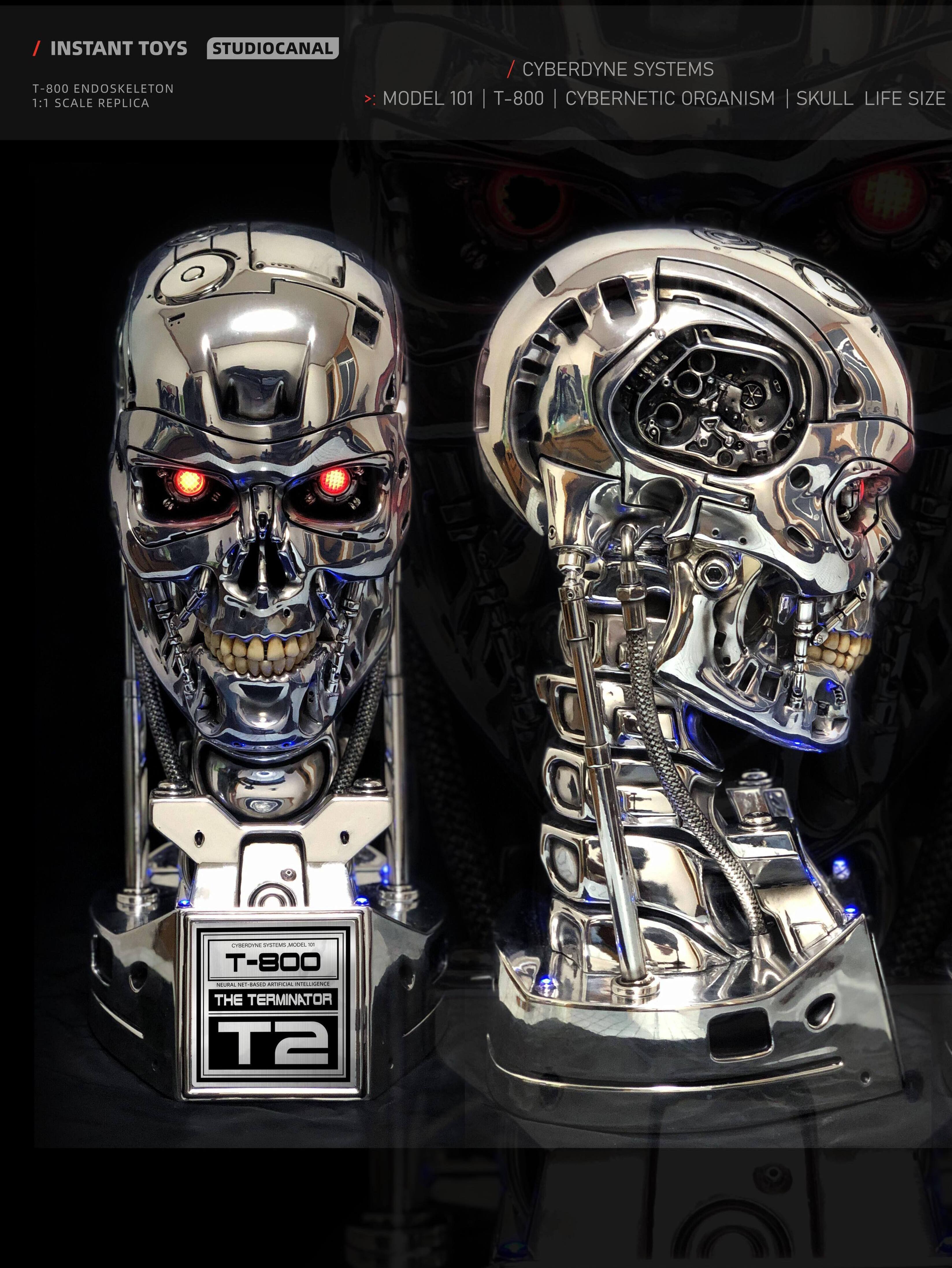 【冷暗所保管】T-800 ENDSKULL PROP REPLICA 入手困難品 Terminator 2 T-800 Endoskull Life Size Bust Used From Japan