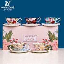 European style small luxury bone china coffee cup home simple ceramic English afternoon tea cup Mid Autumn Festival Teachers Day gift