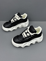 Trendy brand 2024 spring new mens shoes Korean style color-blocked platform thick-soled casual shoes non-slip heightening sports dad shoes