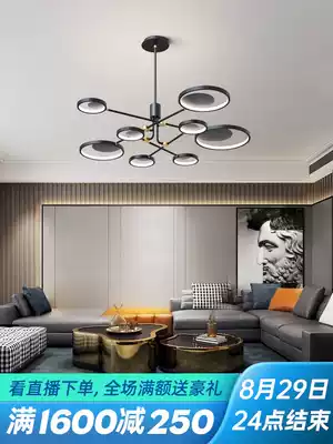 Nordic lamps, modern minimalist atmosphere, household living room chandelier, creative personality package combination, light luxury living room lamp