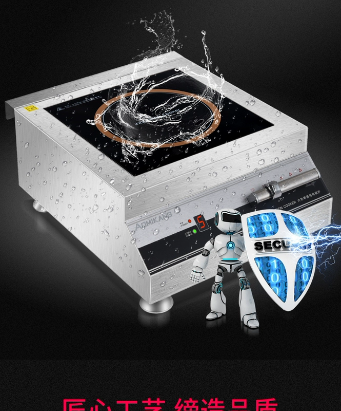 Bếp điện từ cảm ứng 6000w Máy ​​bay Máy tính để bàn Công suất cao Nhà hàng Thức ăn nhanh Nhà hàng Súp Súp Bếp lửa thương mại 5000W - Bếp cảm ứng