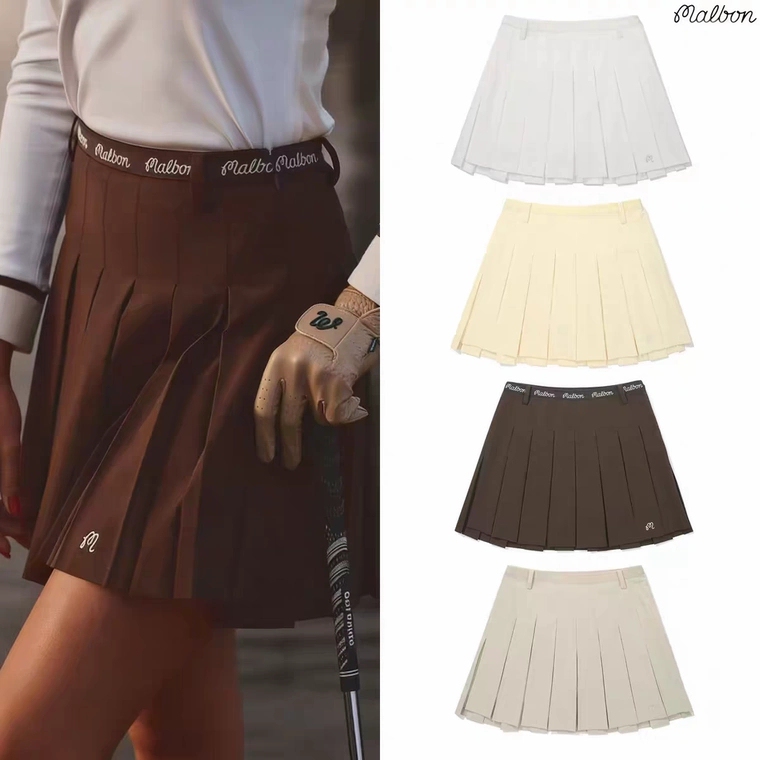 Korean Malbon Golf Clothing Short Skirt, Outdoor Sports Anti-Exposure Double-Layer Pleated Skirt, Fashionable, Versatile, Quick-Drying Korean Malbon Golf Clothing Short Skirt, Outdoor Sports Anti-Exposure Double-Layer Pleated Skirt, Fashionable, Versatile, Quick-Drying