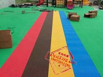 Childrens rubber suspension mat Childrens basketball court playground gymnasium plastic assembled floor mat sports floor