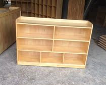 Kindergarten childrens toy cabinet childrens toy rack wooden cabinet childrens storage rack kindergarten solid wood cabinet
