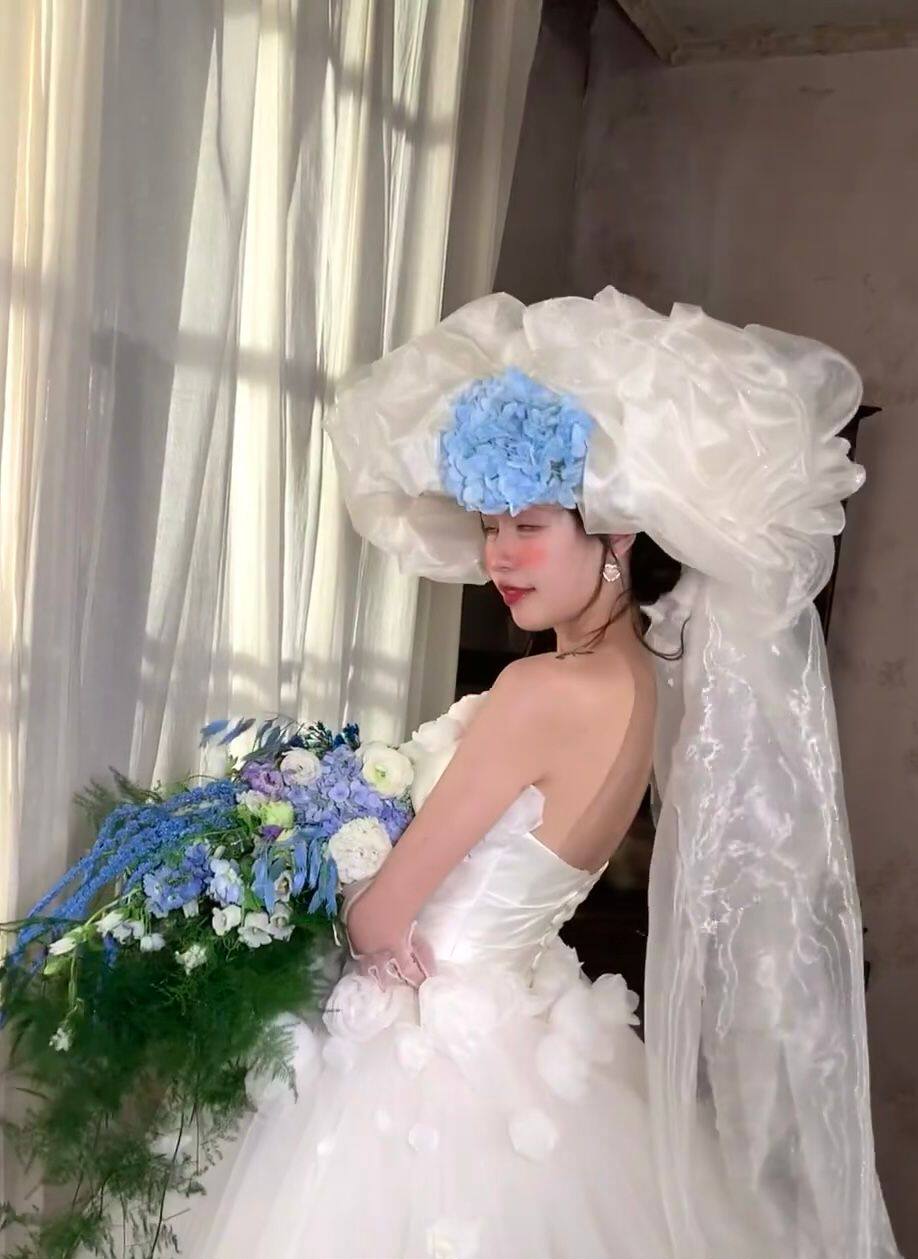 复古帽法式头纱：浪漫旅拍必备，让你瞬间变身优雅女神✨