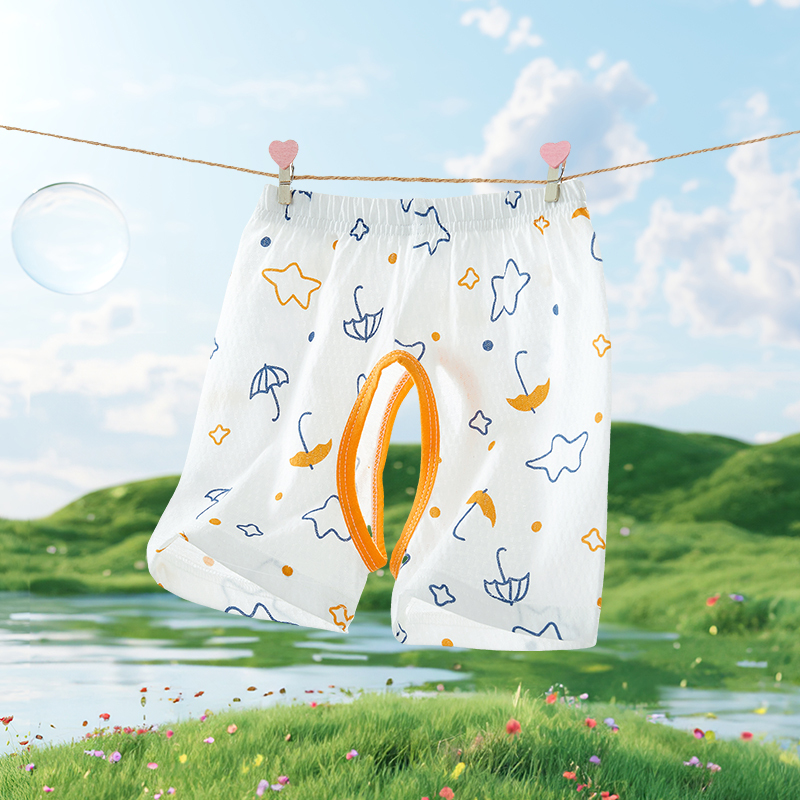 Baby Shorts Summer Thin One-Year-Old Girl Outer Wear Pure Cotton Crotchless Pants Infant Casual Pants Boys Hot Pants