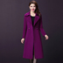 Mẹ tải phần dài trên đầu gối áo choàng hai mặt cashmere 40 tuổi 50 mùa thu và mùa đông áo khoác len nữ trung niên quần áo trung niên Quần áo của mẹ