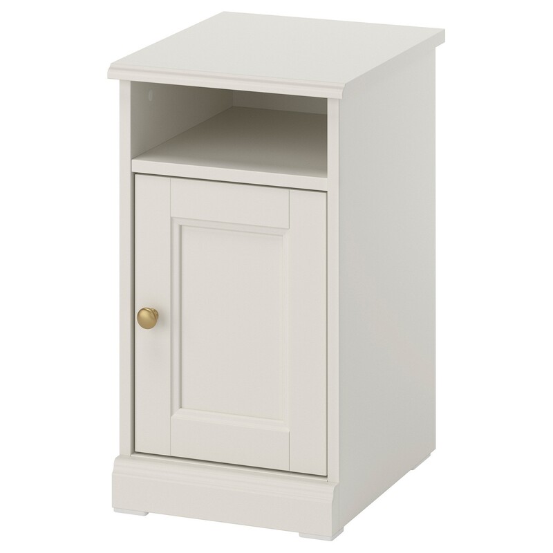 Ikea New Product Fag Fiala Bedside Table Bedside Cabinet Gray White Black Imitation Oak 32X41X 56cm