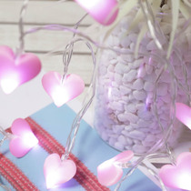 LED small colorful lights Decorative lights string net red girl heart romantic room layout Bedroom flashing lights starry love lights