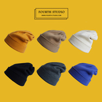 Hats for girls Korean version of ins Wind students cute warm cap winter Joker thick ear protection knit hat
