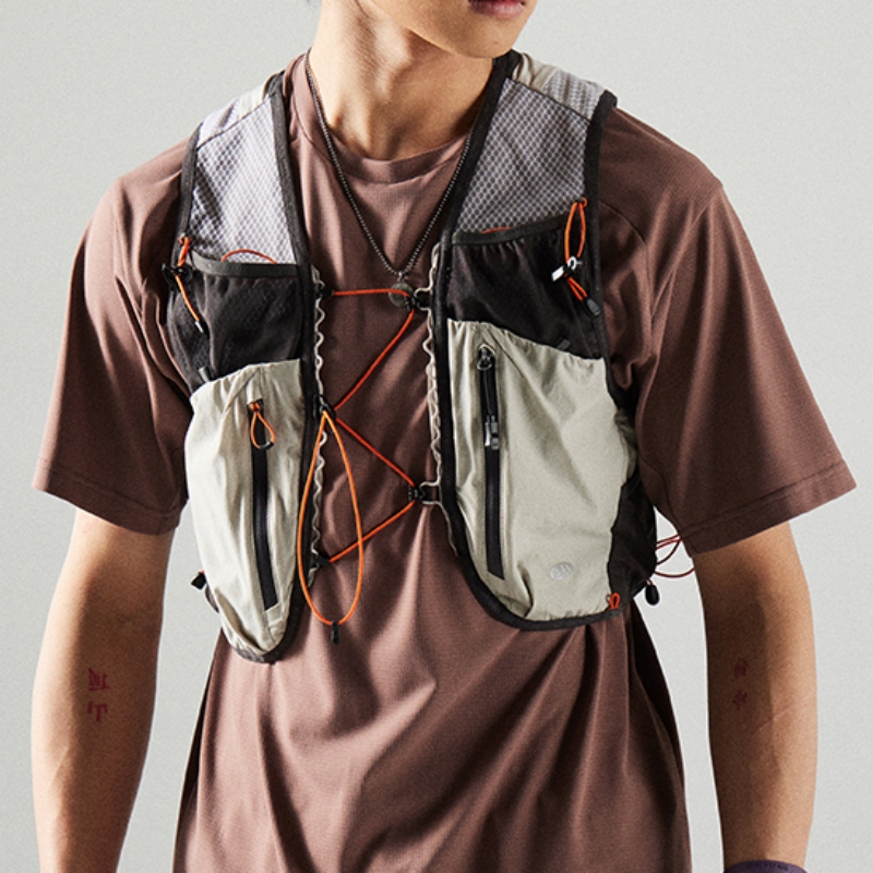 Outdoor Trendy Brand Lightweight Vest for Trail Running, Unisex Camping Vest, Hiking and Mountaineering Mesh Breathable Top