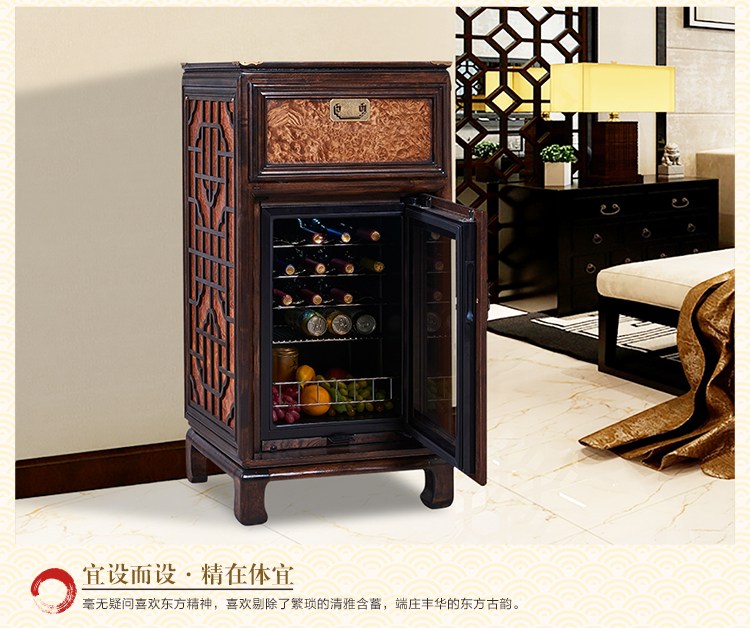 tủ rượu furniture Tủ rượu mới của Trung Quốc Tủ lạnh đựng rượu vang Thanh đá gia dụng Thanh treo chén trà tươi giữ tủ lạnh thương mại Tủ lạnh nhỏ - Tủ rượu vang tủ rượu nhôm kính