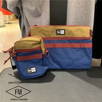 Korean counter NEW ERA autumn new stitching contrast color personality zipper bag