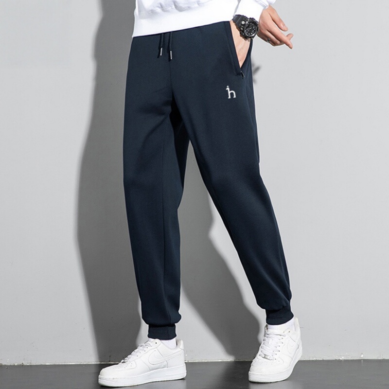 Authentic Hajji | Pure Cotton Sweatpants, Spring and Autumn Sweatpants, Long Straight-Leg Men's Jogger Pants, Autumn and Winter Casual Pants.