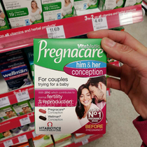 British import Pregnacare couple pregnancy folic acid men and women pre-pregnancy folic acid vitamin folic acid tablets