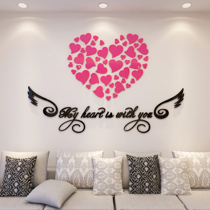 Cozy 3d Solid Wall Sticker Self-Glued Bedroom Bedside Wall Deco Room Arrangement Living Room Background Wall Sticker