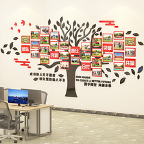 Staff style cultural wall corporate photo display wall team inspirational wall stickers 3d three-dimensional office wall decoration