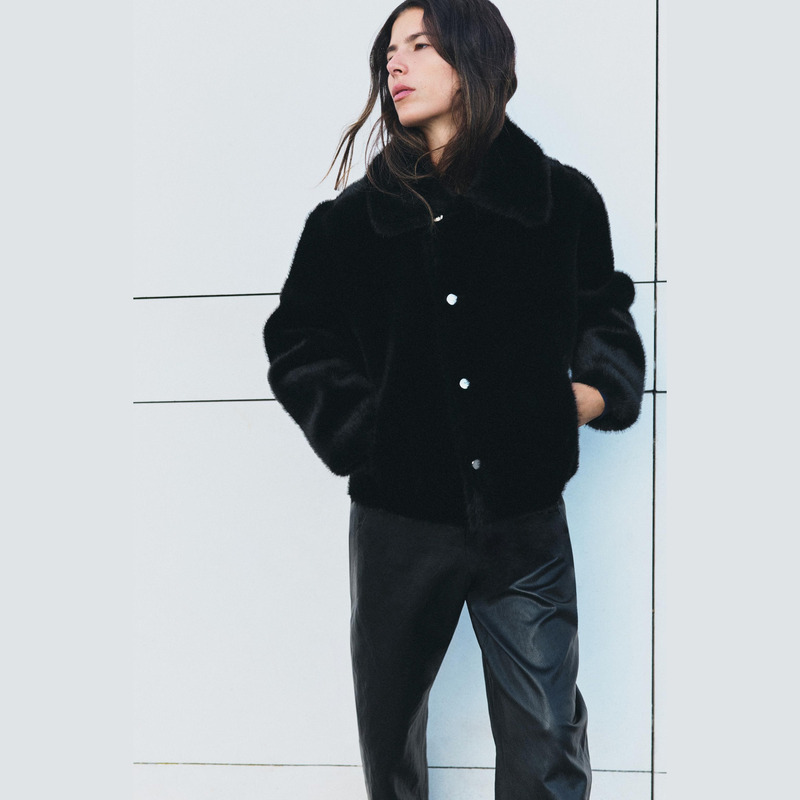 Zero Point October Spain Authentic Purchase Zara Faux Leather Double-Sided Jacket 8073/251 8073251