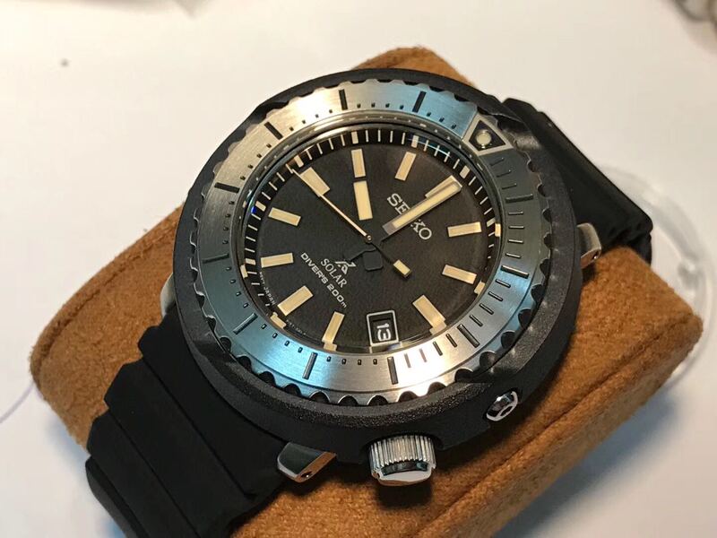 Seiko Seiko Solar-Powered Men's Watch Diving Canister Watch 200m Waterproof Sne541J1 Super Strong Luminous