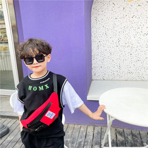 Children shoulder bag boys Korean casual fashion chest bag baby travel small backpack bag tide boy shoulder bag