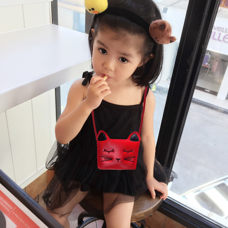 Korea children's baby creative girl single shoulder bag princess obliquely satchel bag girl bag zero money small leather bag mini-Taobao