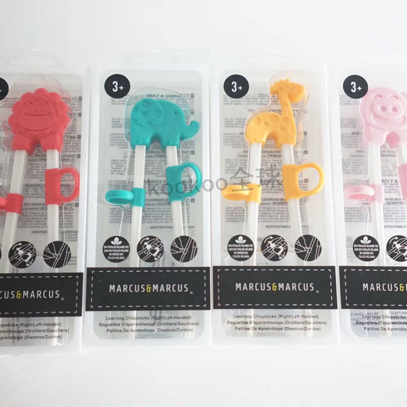 Canada MARCUS children learn chopsticks baby training chopsticks practice chopsticks baby cartoon cutlery detachable