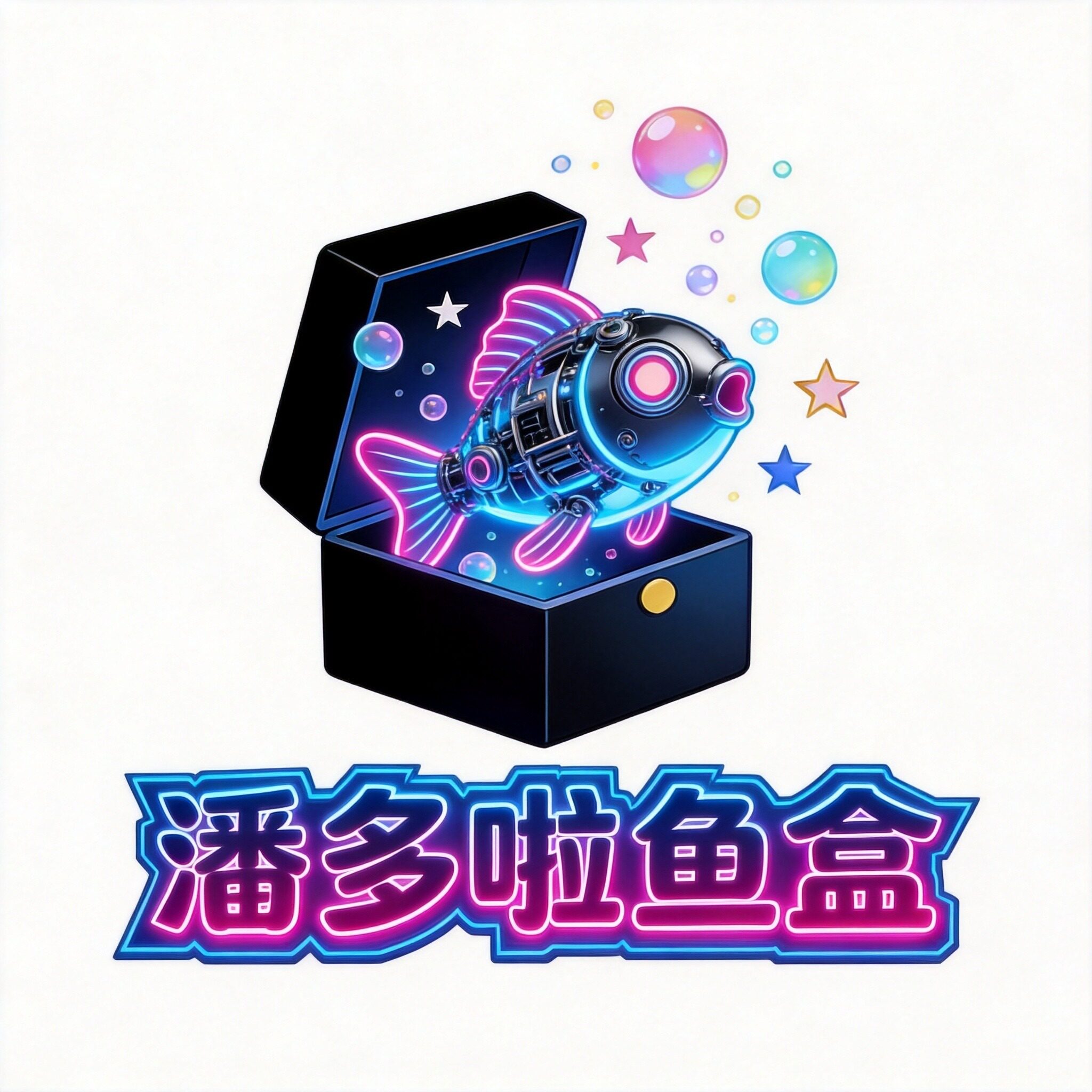 潘多啦鱼盒的LOGO