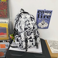 Комический черно -белый+тиранозавр