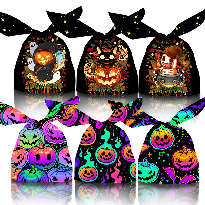 2026 New Halloween Bunny Ears Packaging Bag Candy Gift Bag Baking Bag Children's Trick-Or-Treat Bag Pumpkin 2026 New Halloween Bunny Ears Packaging Bag Candy Gift Bag Baking Bag Children's Trick-Or-Treat Bag Pumpkin