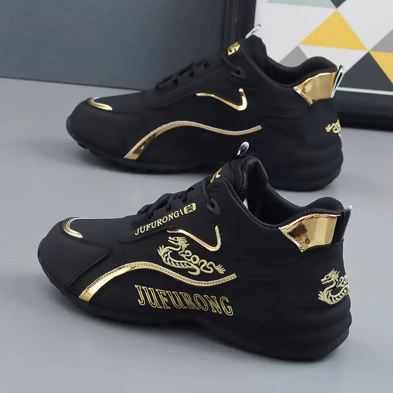 Qiao Zhou Genuine Leather Men's Shoes, New Summer Style, Fashionable and Versatile Casual Shoes, Soft Sole, Non-Slip, Wear-Resistant Sports Shoes, Comfortable and Breathable