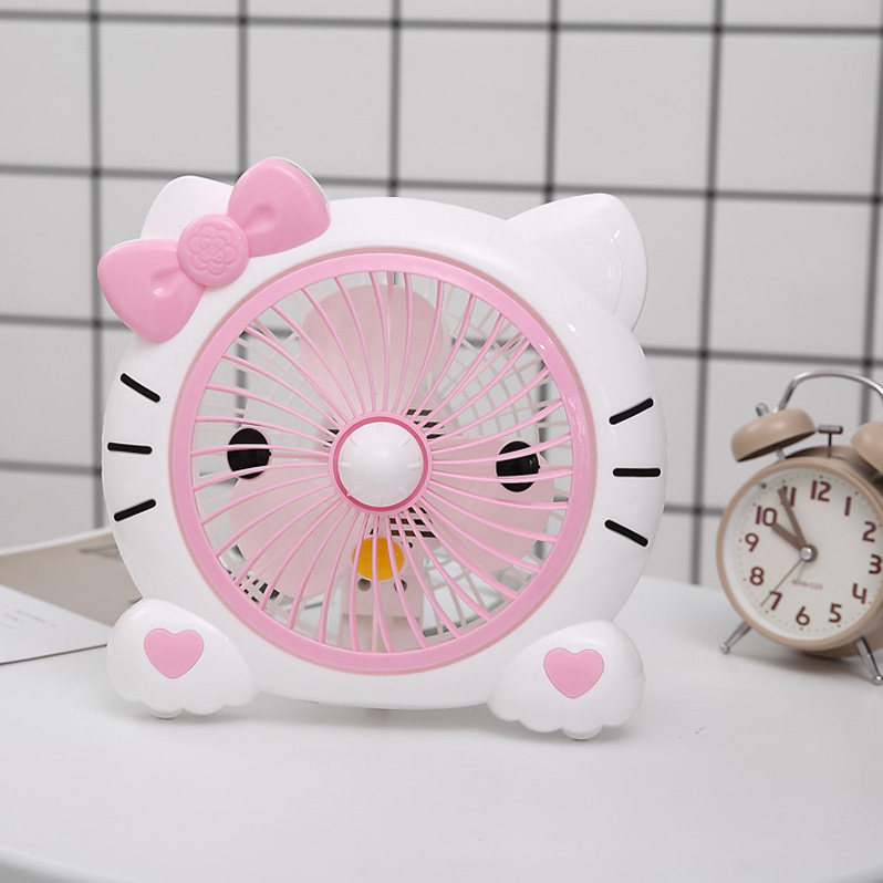 Summer electric fan energy-saving plug-in mini cartoon fan powerful desktop wind power big remote control power saving small Fengfan fan