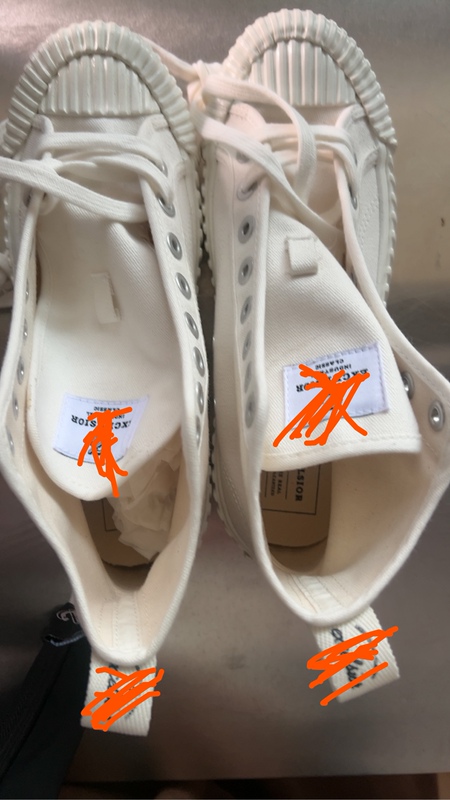 Brand Biscuit Shoes, High-Top, White