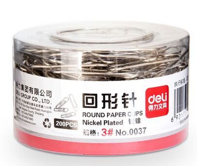 Powerful deli stationery paper clip paper clip pin 30mm about 200 boxes office supplies